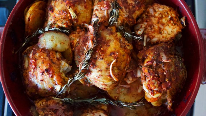 chicken and potatoes, chicken and potatoes with wine, chicken potatoes red wine, armenian chicken and potatoes, lebanese chicken and potatoes, how to make chicken and potatoes in the oven, one pot chicken and potatoes, one pot chicken dinner, easy chicken dinner,